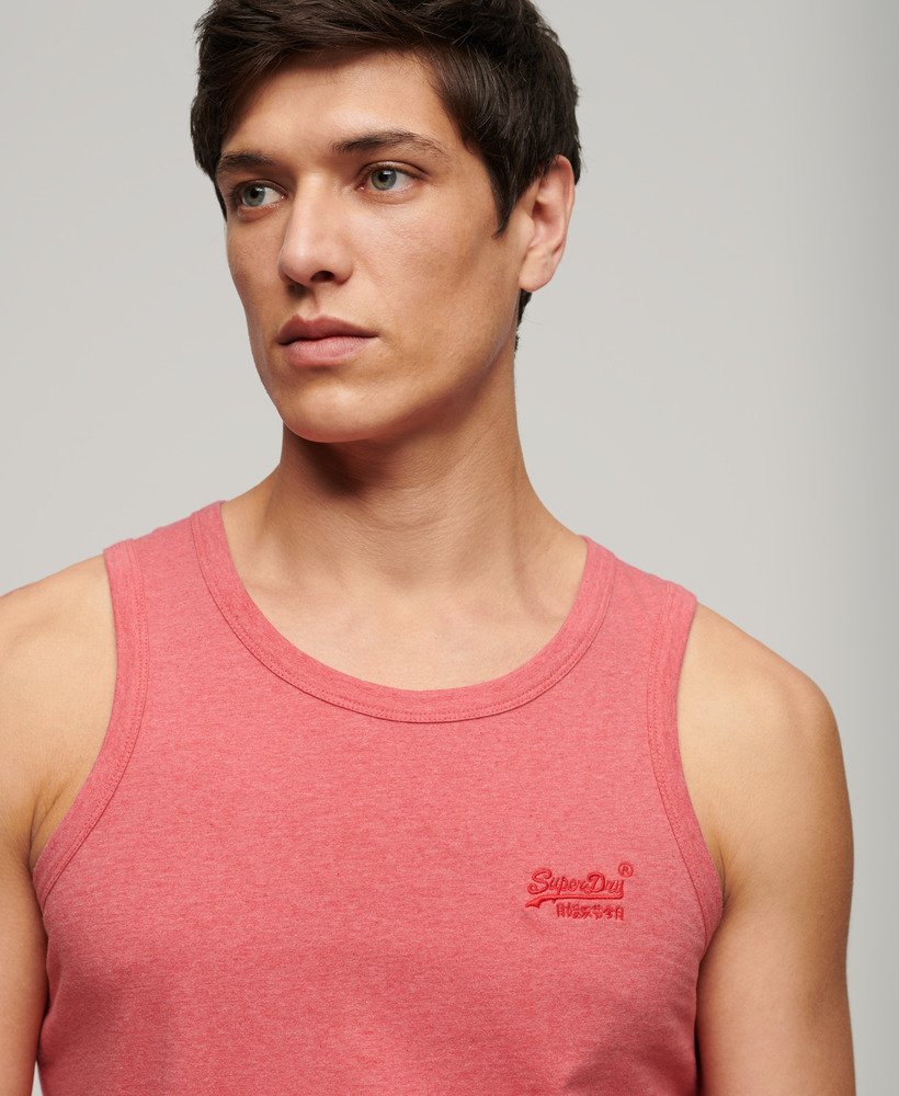 T-shirt de alças em algodão rosa