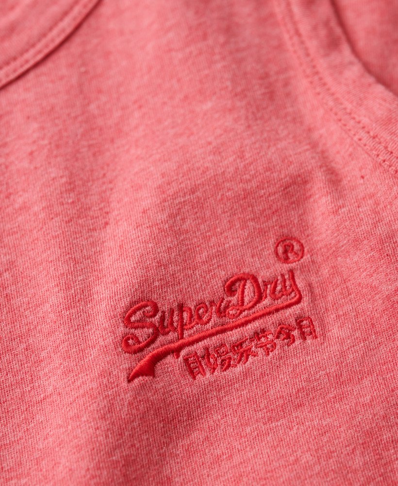 T-shirt de alças em algodão rosa