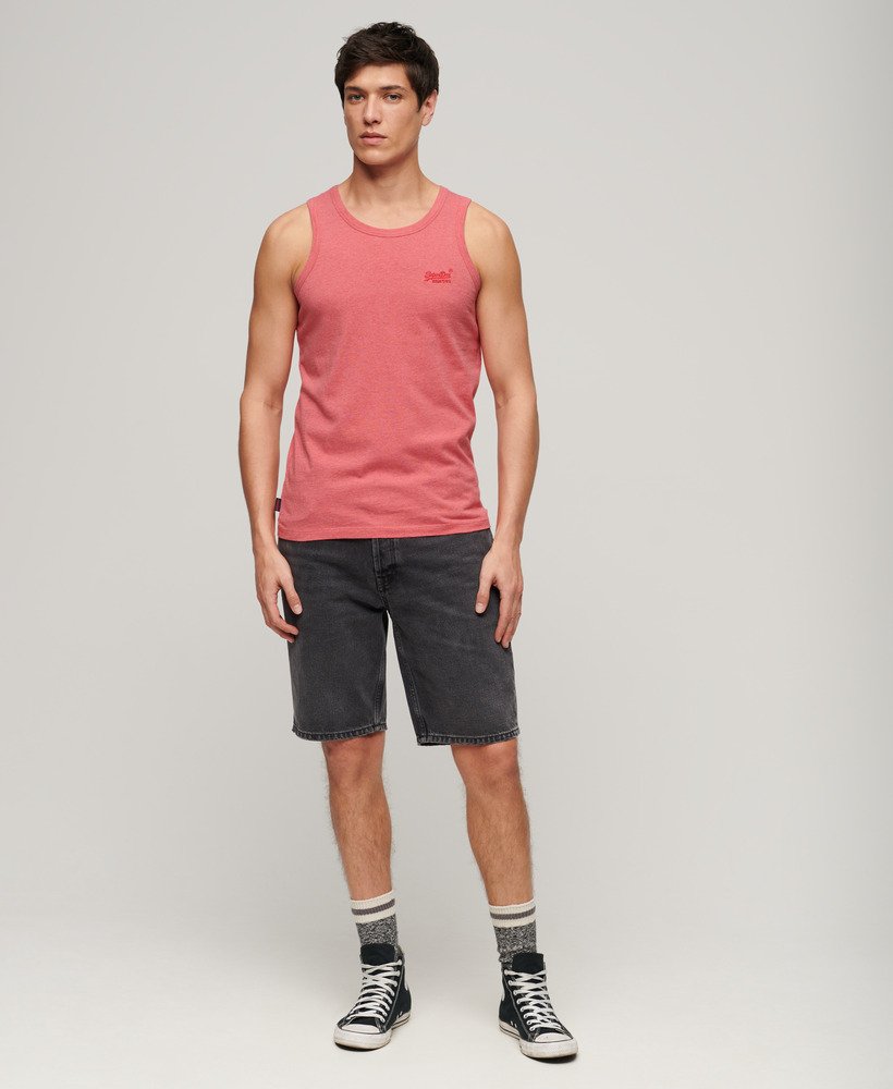 T-shirt de alças em algodão rosa