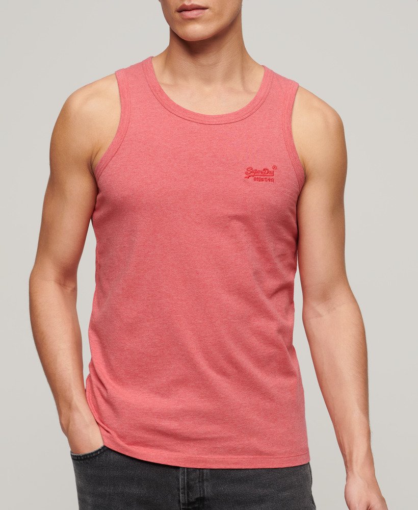 T-shirt de alças em algodão rosa
