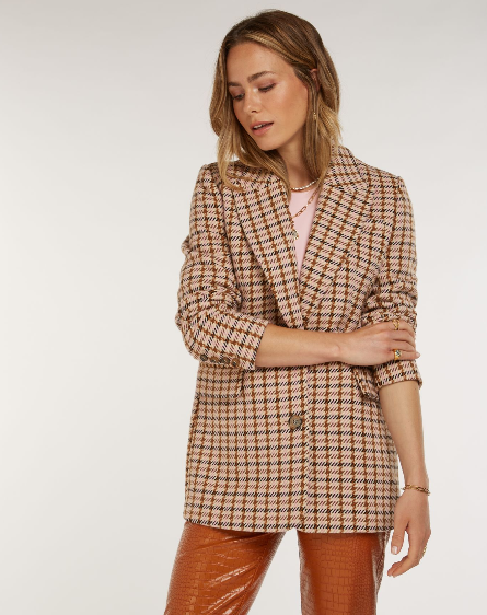 Blazer MARLOT com design houndstooth