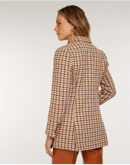 Blazer MARLOT com design houndstooth