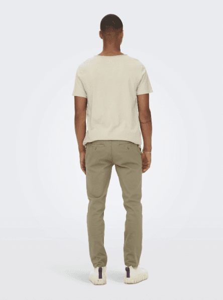 Calças CHINO slim chinchila