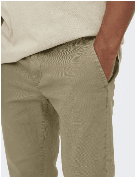 Calças CHINO slim chinchila