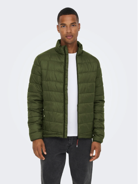 Casaco QUILTET verde Only&Sons