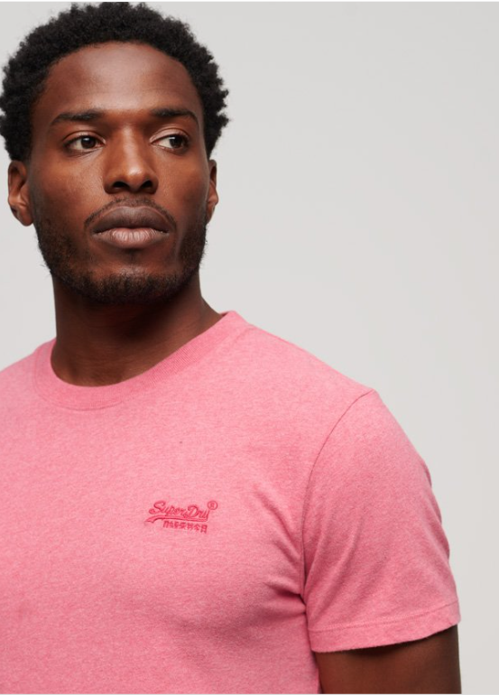 T-SHIRT logo vintage punch pink marl