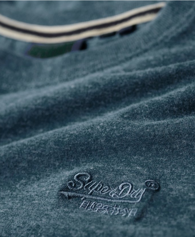 Vintage alaskan blue marl logo T-SHIRT