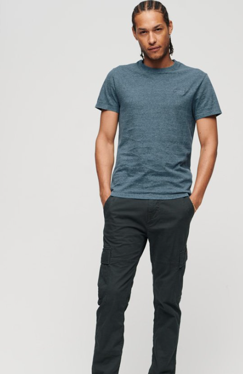 Vintage alaskan blue marl logo T-SHIRT