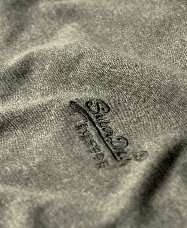 T-shirt algodão decote redondo ash olive