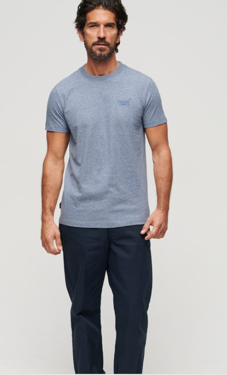 T-SHIRT logo vintage bay blue marl