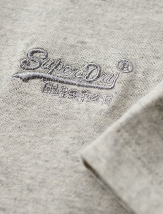 T-shirt algodão decote redondo grey marl