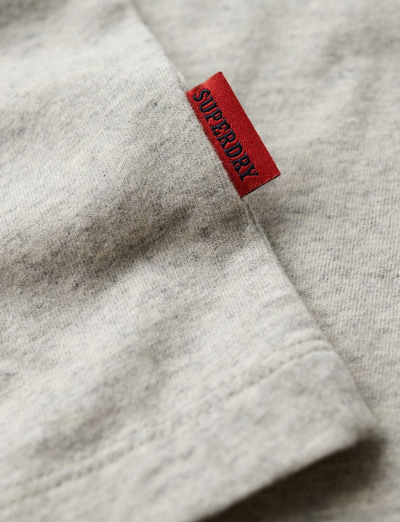 T-shirt algodão decote redondo grey marl