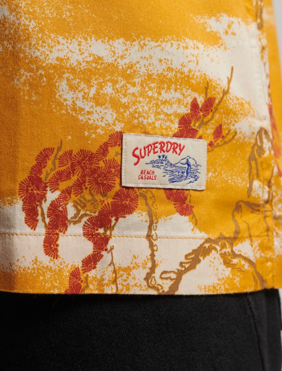 Camisa havaiana yellow clouds