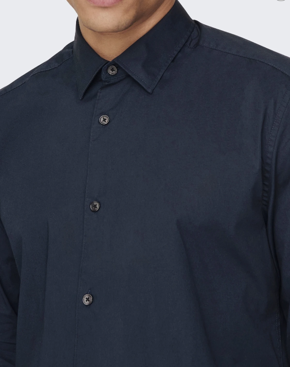 Camisa azul escuro Only&Sons