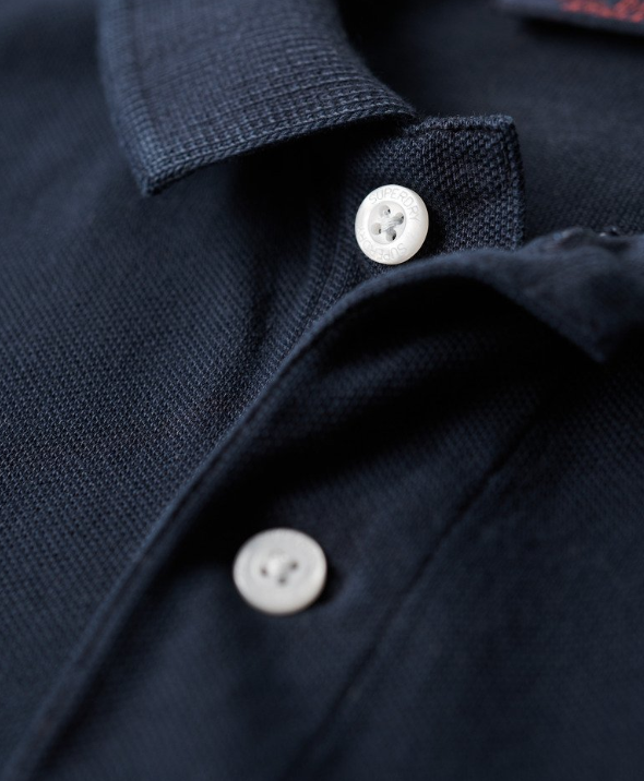 Polo shirt algodão nautical navy