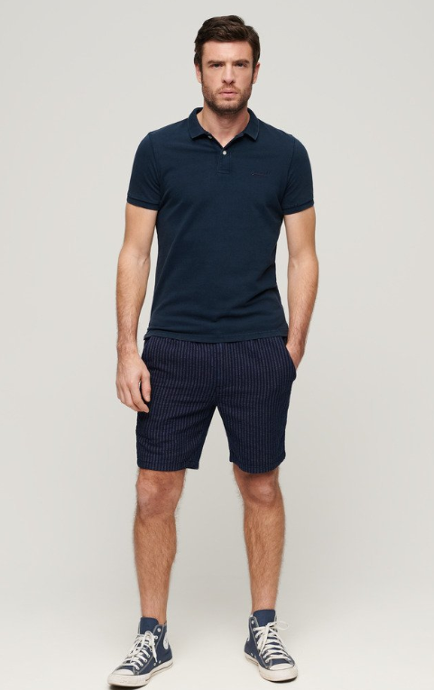 Polo shirt algodão nautical navy