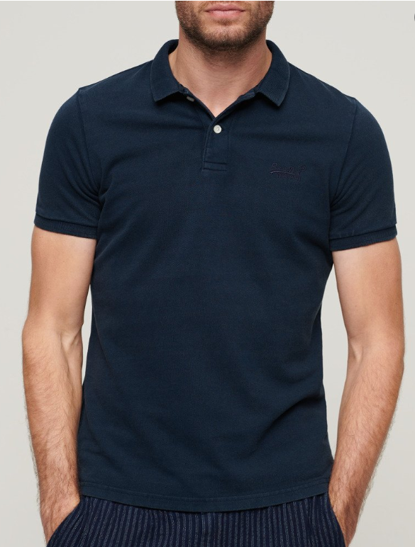 Polo shirt algodão nautical navy