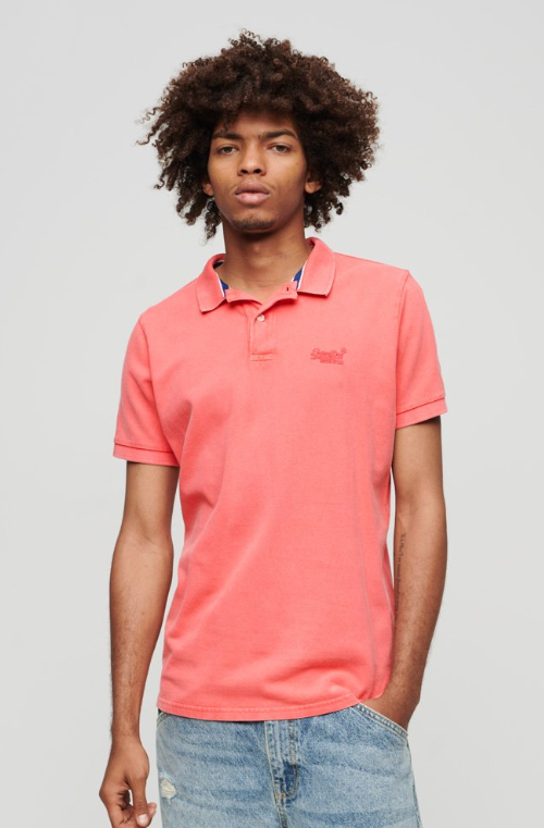 Polo shirt algodão maldive pink