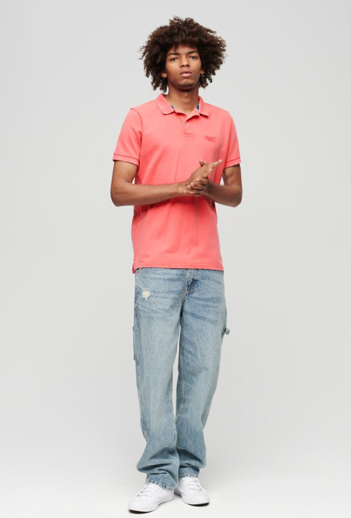 Polo shirt algodão maldive pink