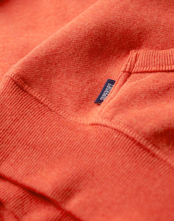 Hoodie com bolso laranja