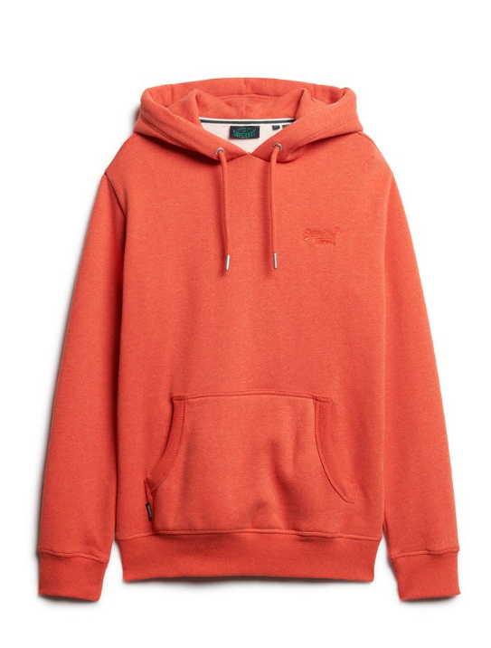 Hoodie com bolso laranja