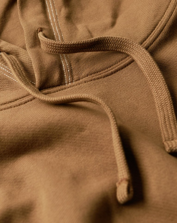 Hoodie com bolso castanho - Superdry