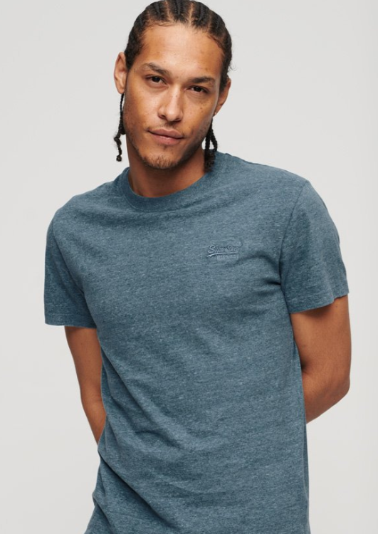 Vintage alaskan blue marl logo T-SHIRT