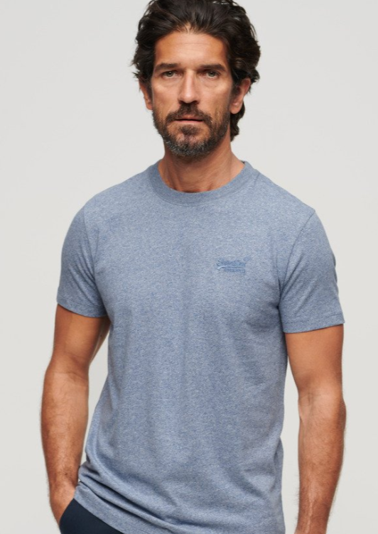 T-SHIRT logo vintage bay blue marl