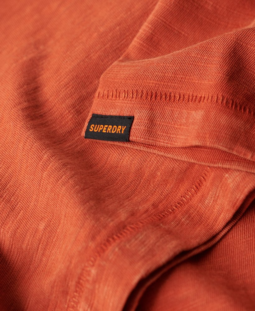 T-shirt em algodão decote redondo laranja