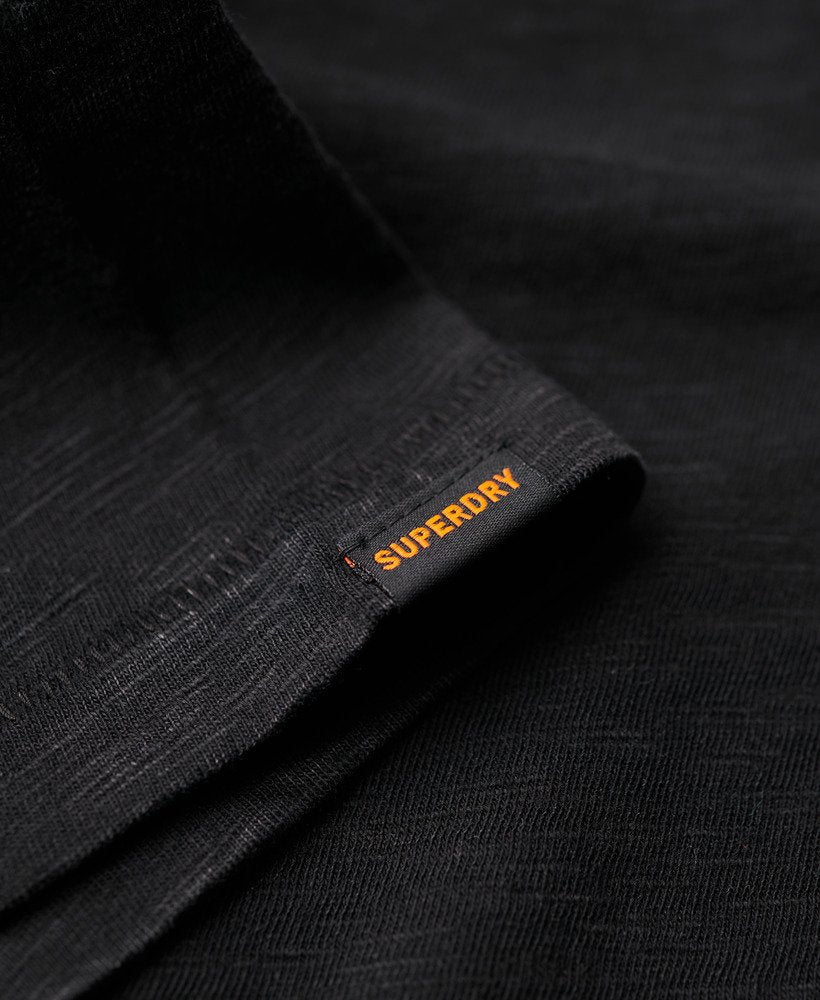 T-shirt em algodão decote redondo preto