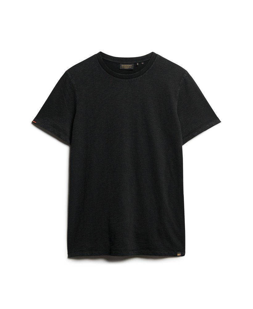 T-shirt em algodão decote redondo preto