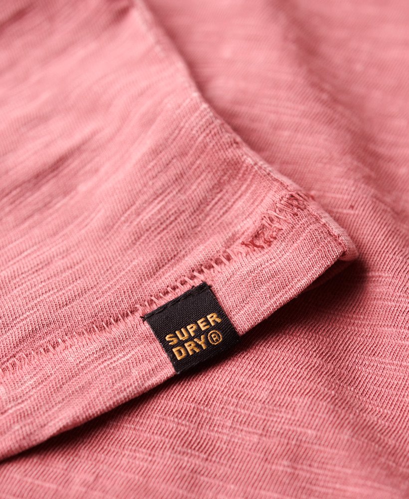T-shirt em algodão decote redondo rosa
