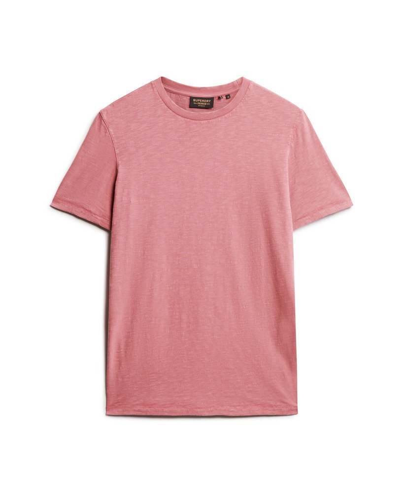T-shirt em algodão decote redondo rosa