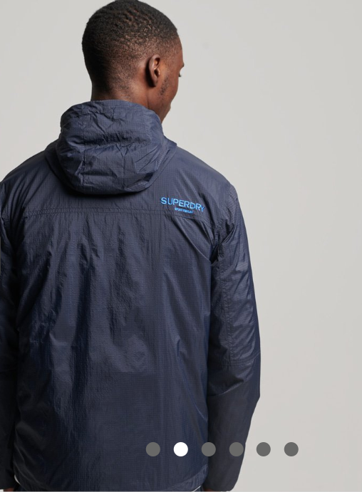 Blue windbreaker JACKET 