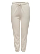 Cream adjustable sports pants