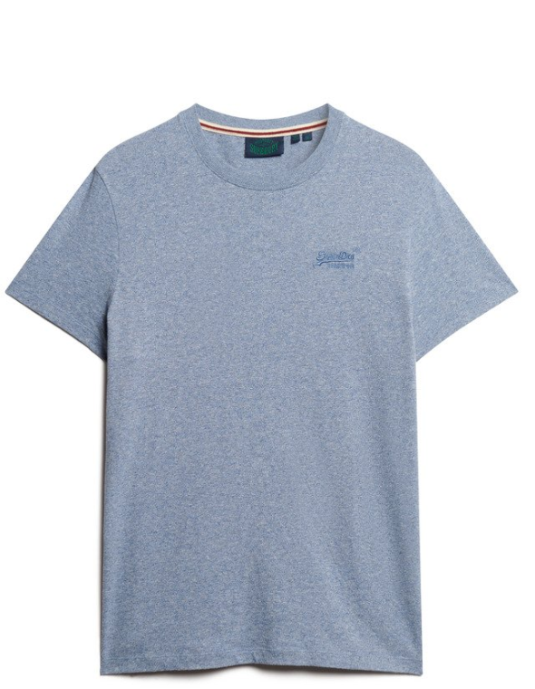 T-shirt algodão decote redondo bay blue