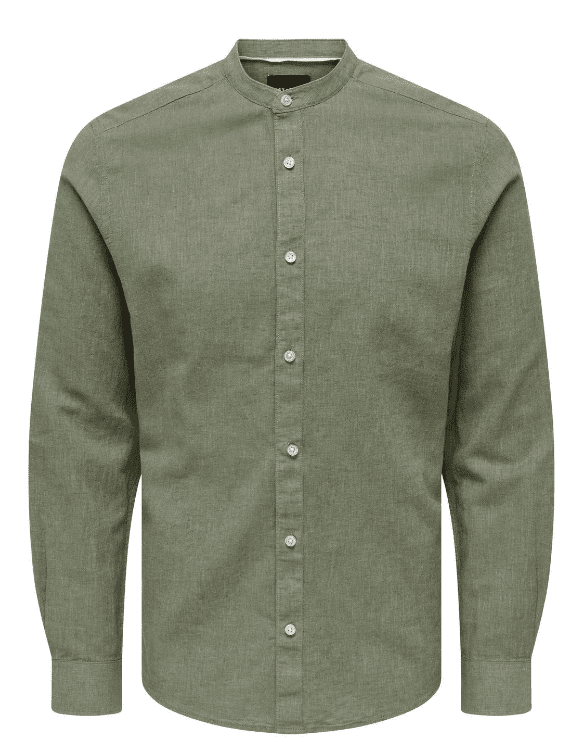 Camisa de linho verde