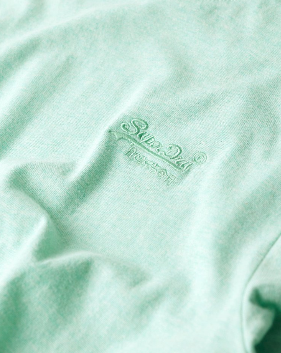 T-shirt algodão decote redondo light mint green