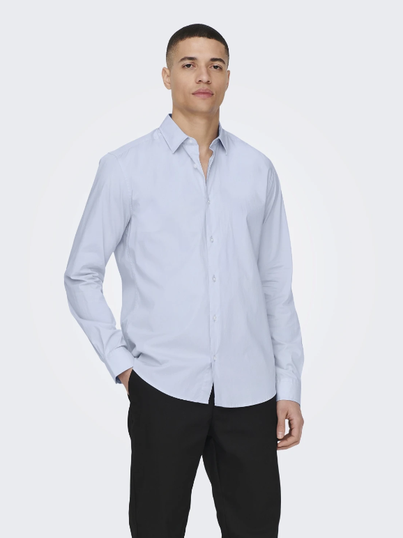 Camisa azul claro Only&Sons