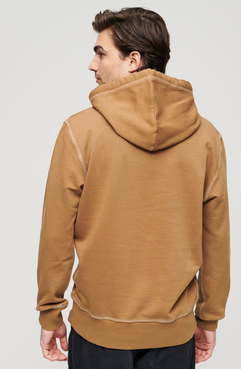 HOODIE with brown pocket