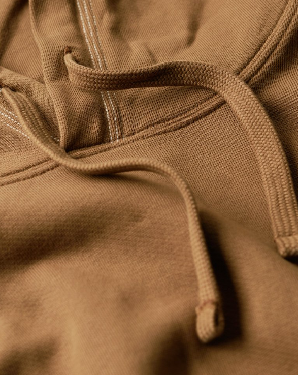 HOODIE with brown pocket