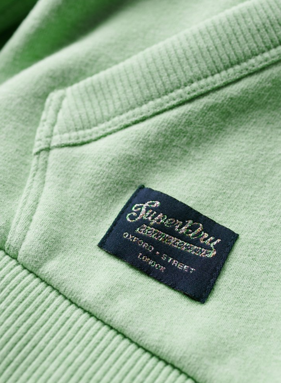 Hoodie com bolso verde menta Superdry