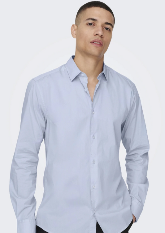 Camisa azul claro Only&Sons